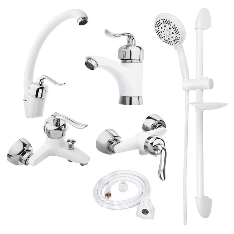 ست شیر الات شیرآلات بهداشتی و ساختمانی توفیق مدل قاصدک مجموعه 6 عددی