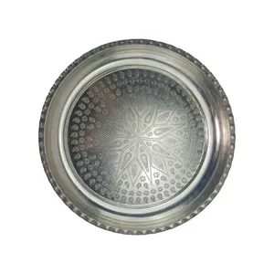 سینی مسی مدل لبه دار کد 04