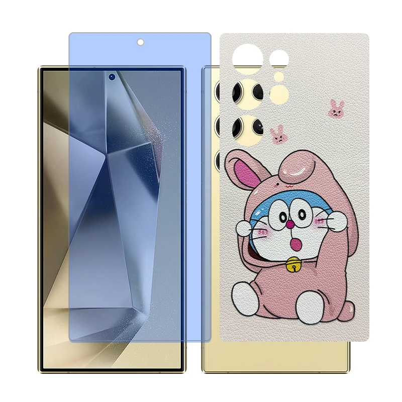 محافظ صفحه نمایش آنتی بلو گلس مدل Together مناسب برای گوشی موبایل سامسونگ Galaxy S24 Ultra به همراه برچسب پوششی