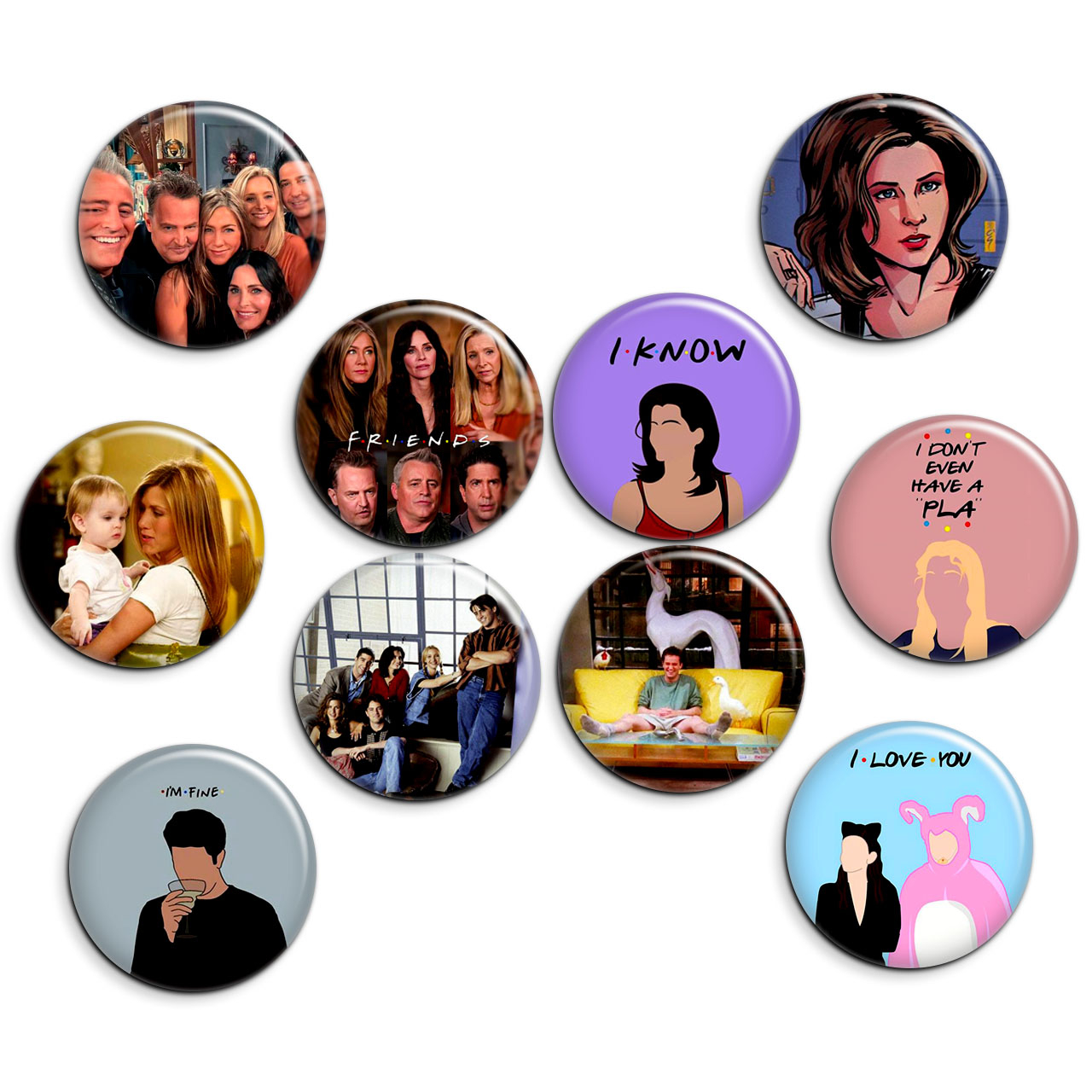 پیکسل پرمانه طرح Friends کد pmg.5440 مجموعه 10 عددی