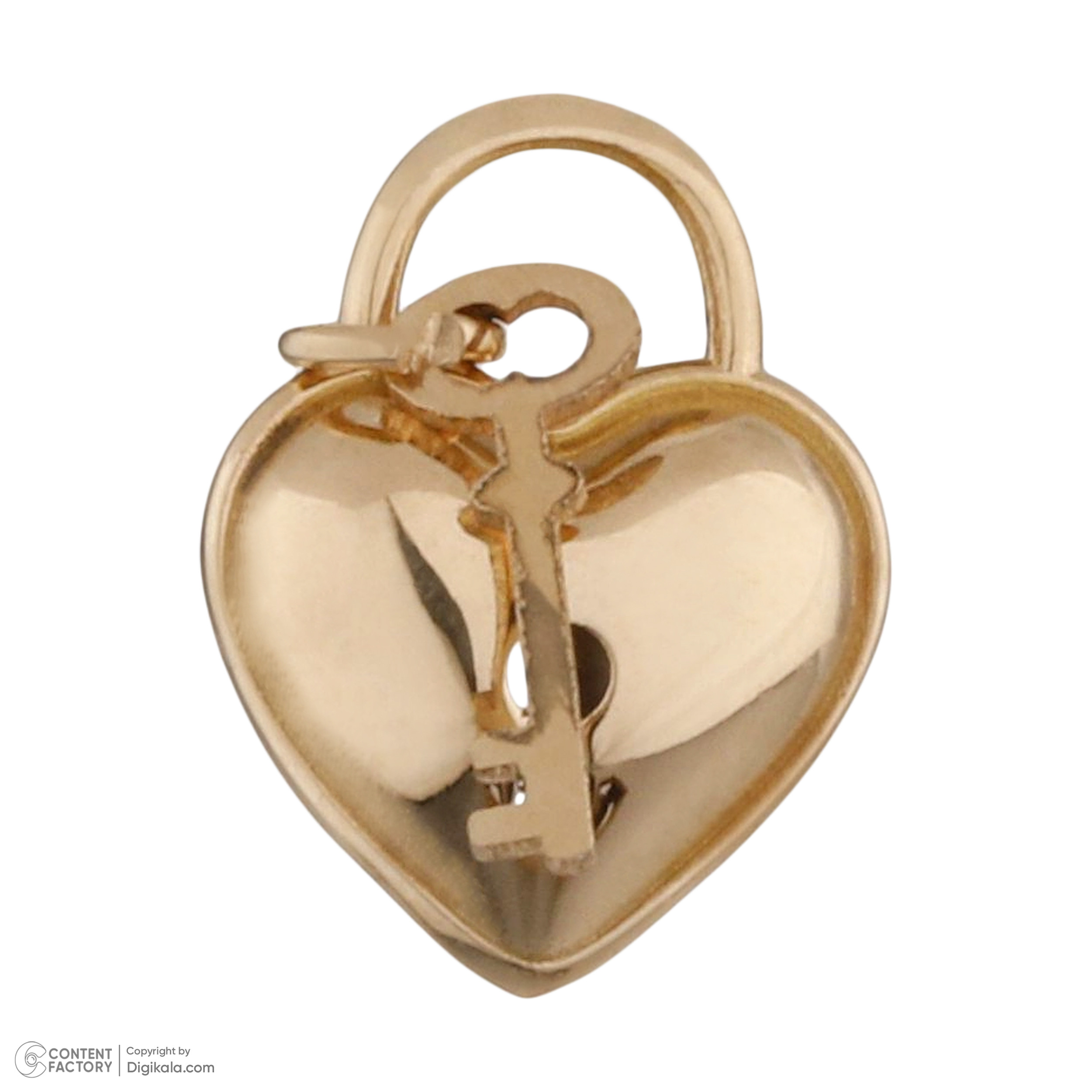 آویز گردنبند طلا 18 عیار زنانه مایا ماهک مدل MM1870 طرح قفل و کلید