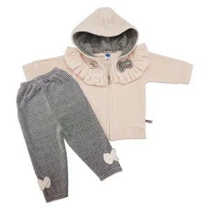 ست سویشرت و شلوار نوزادی بی بی سان نیاری کد 923-P