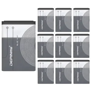 باتری موبایل دپین مدل BL-5C ظرفیت 1020 میلی آمپر ساعت مناسب برای گوشی موبایل نوکیا 105 / 106 / 107 / 1200 / 1280 بسته 10 عددی