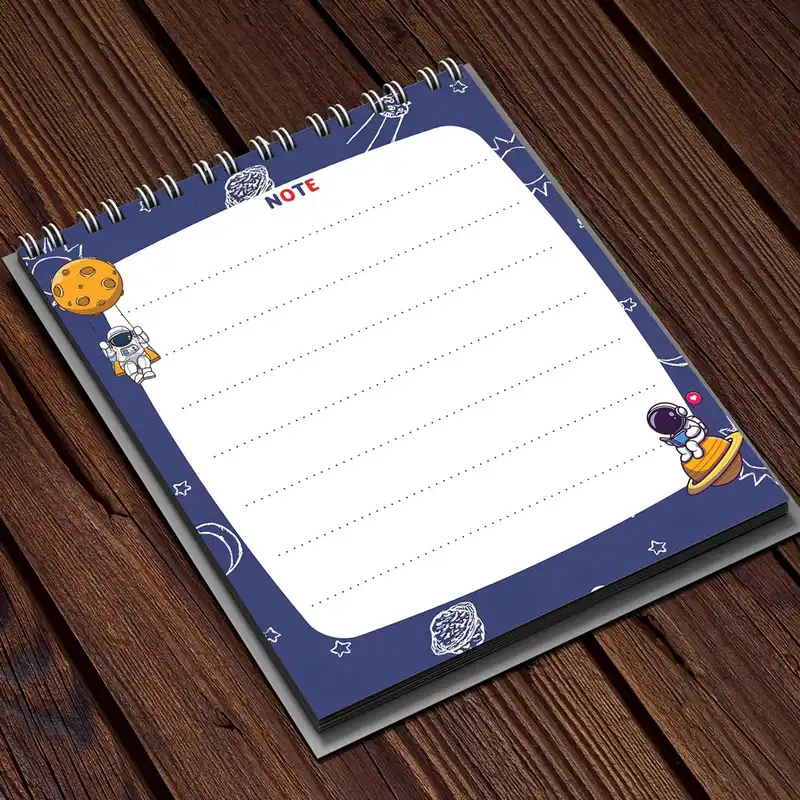 دفترچه یادداشت موتی طرح فضانورد