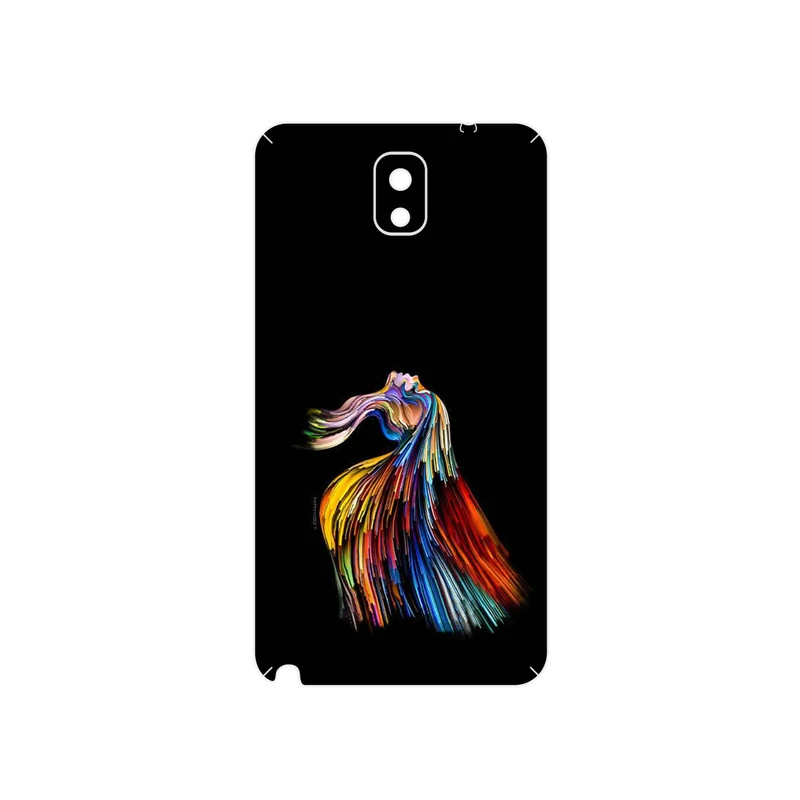 برچسب پوششی ماهوت مدل Rainbow Hair Digital Art مناسب برای گوشی موبایل سامسونگ Galaxy Note 3