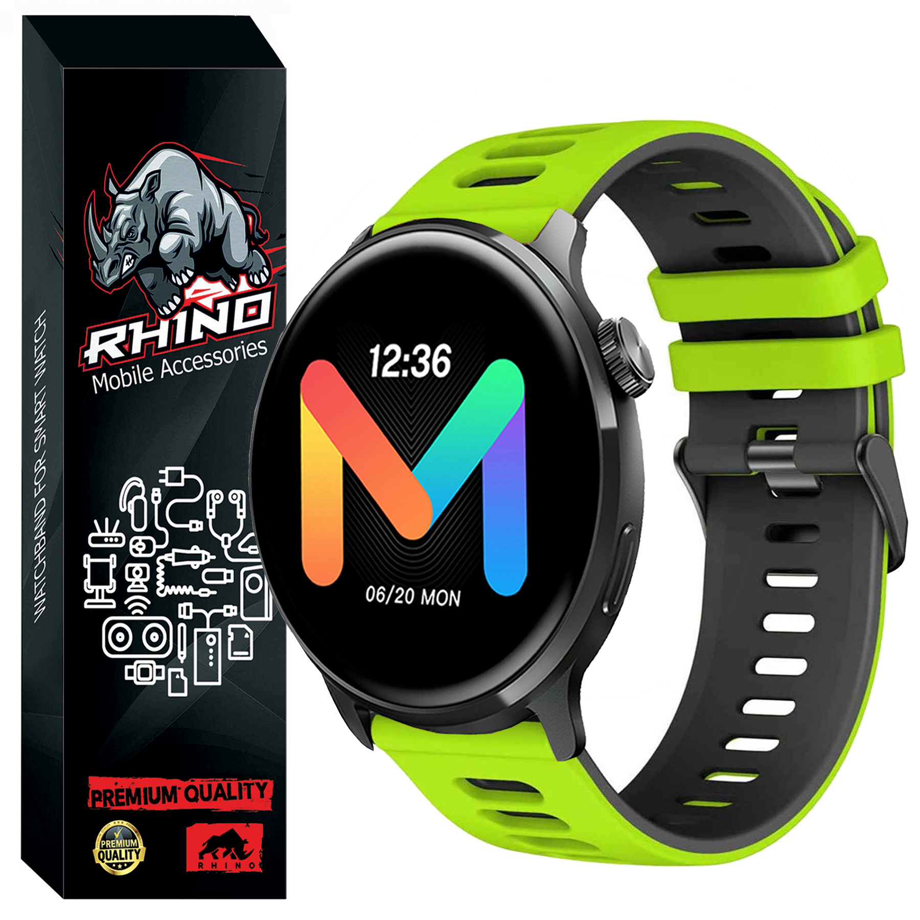 بند راینو مدل Silic-2C مناسب برای ساعت هوشمند میبرو لایت Watch Lite2
