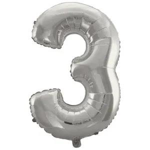 بادکنک فویلی مدل Three کد 03