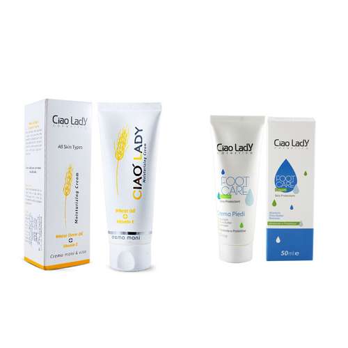 کرم مراقبت از پا چائولیدی مدل Soft Care حجم 50 میلی لیتر به همراه کرم روغن جوانه گندم چائولیدی مدل Moisturizing حجم 75 میلی لیتر