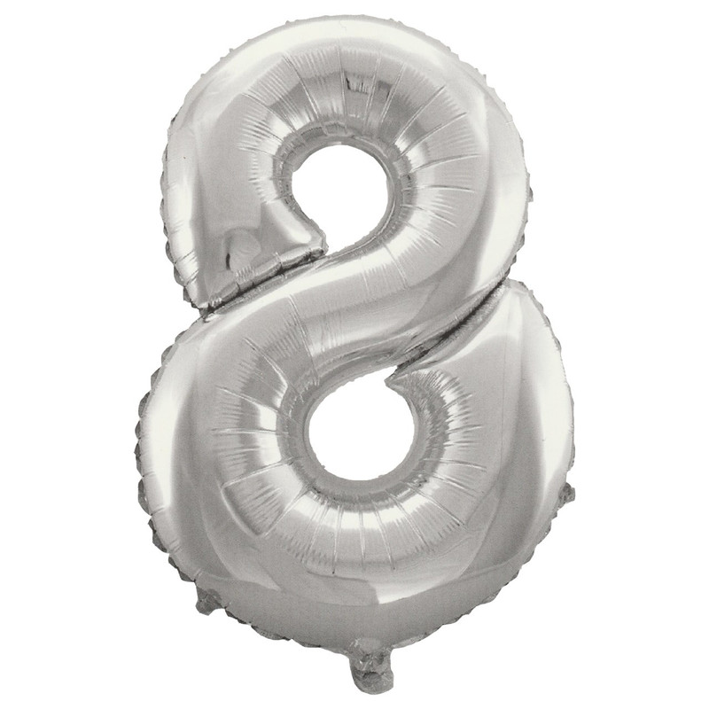 بادکنک فویلی مدل Eight کد 08