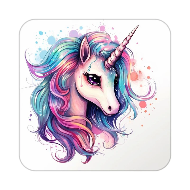 زیر لیوانی کاکتی طرح اسب تک شاخ و یونیکورن مدل mp32838