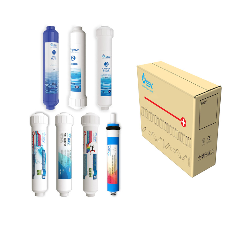 فیلتر دستگاه تصفیه آب اس اس وی مدل اینلاین L735 بسته 7 عددی