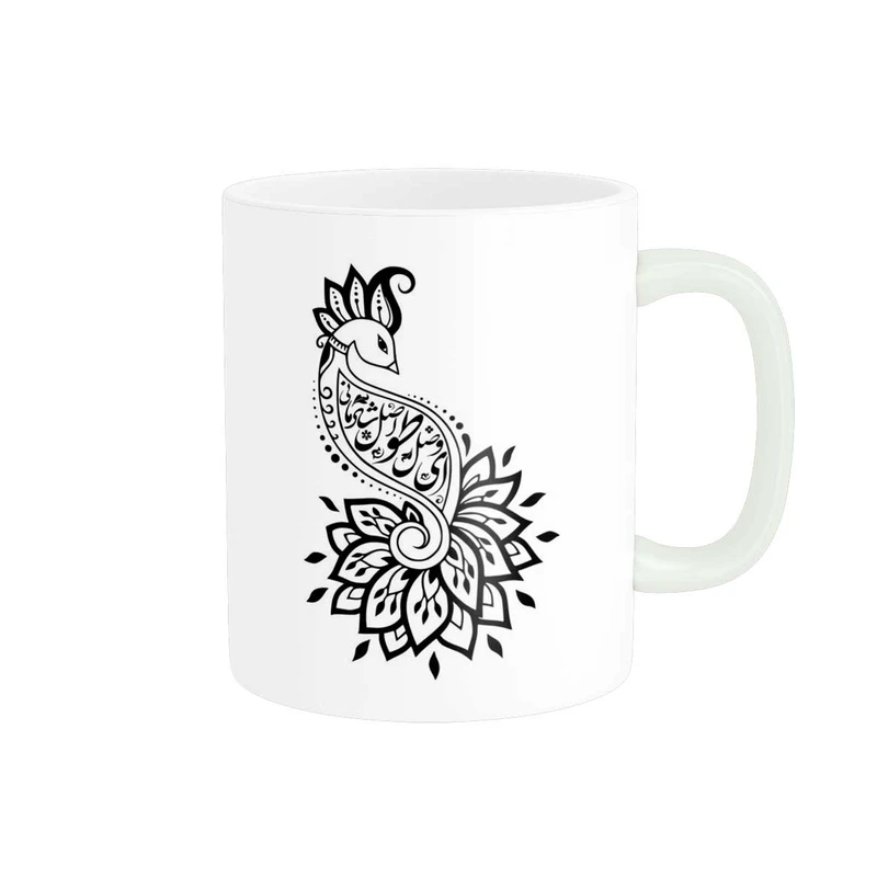 ماگ پاد آفرین مدل خوشنویسی و شعر فارسی کد 4152