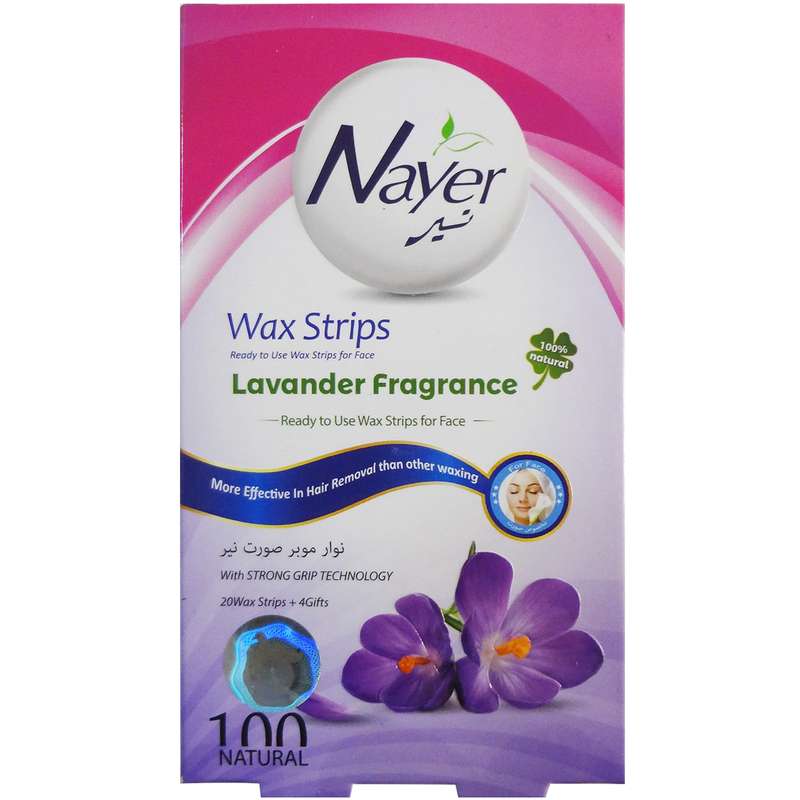 نوار موبر صورت نیر مدل Lavander بسته 20 عددی