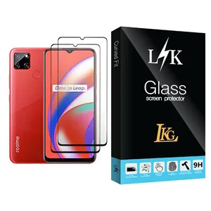 LKG LK Glass MIX002 Screen Protector For Realme C12 Pack Of 2
