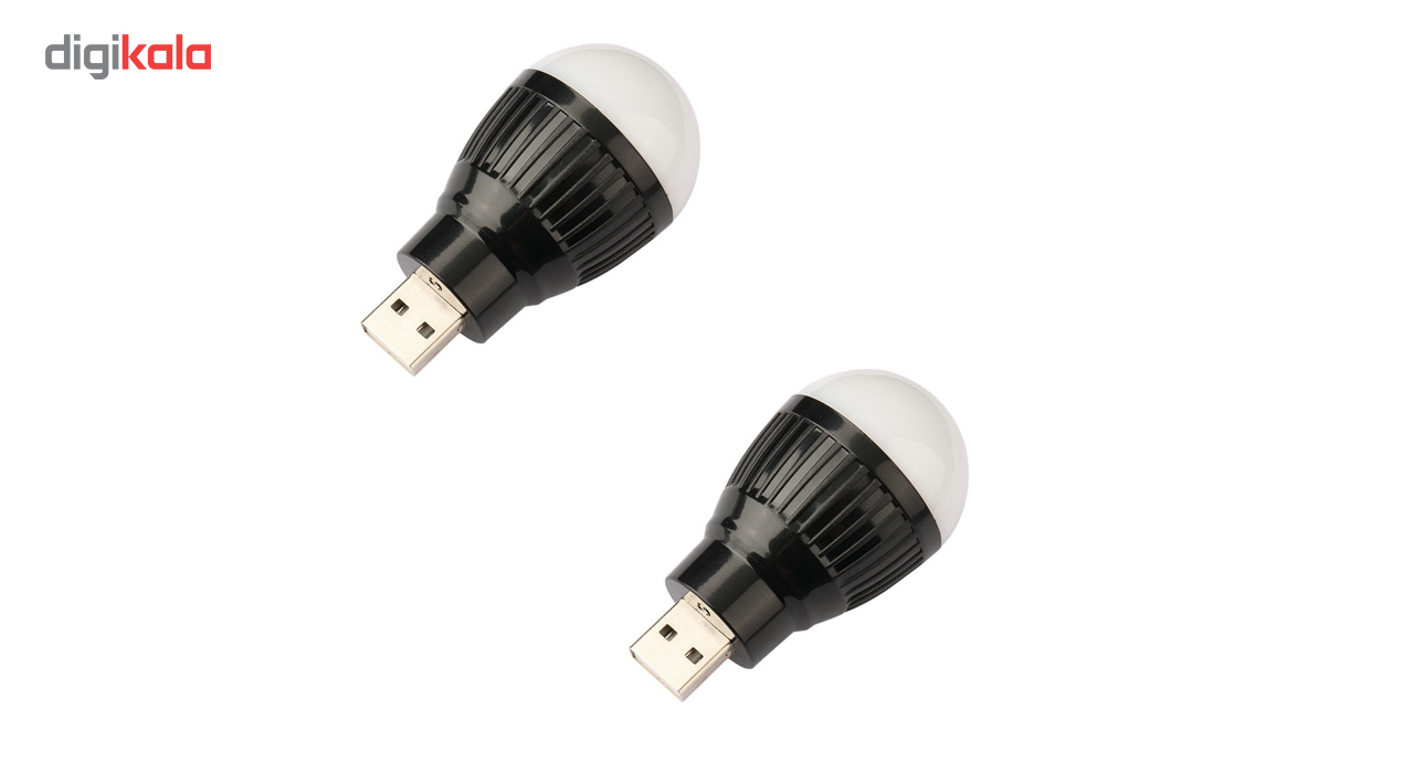 چراغ قوه یو اس بی مدل Mini USB بسته دو عددی