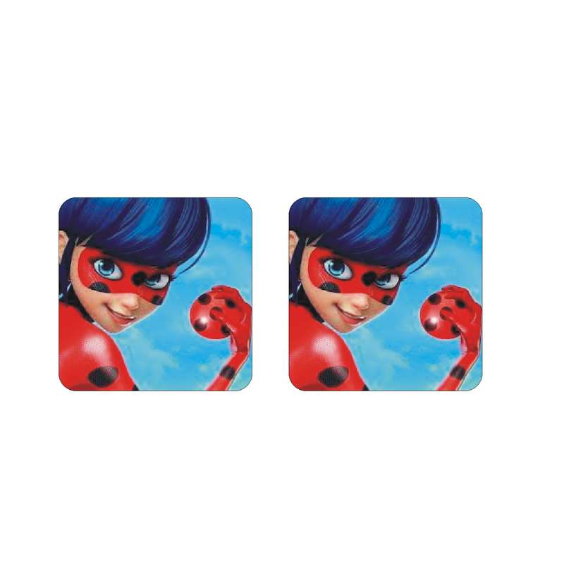 گوشواره دخترانه مدل دختر کفشدوزکی کد 101