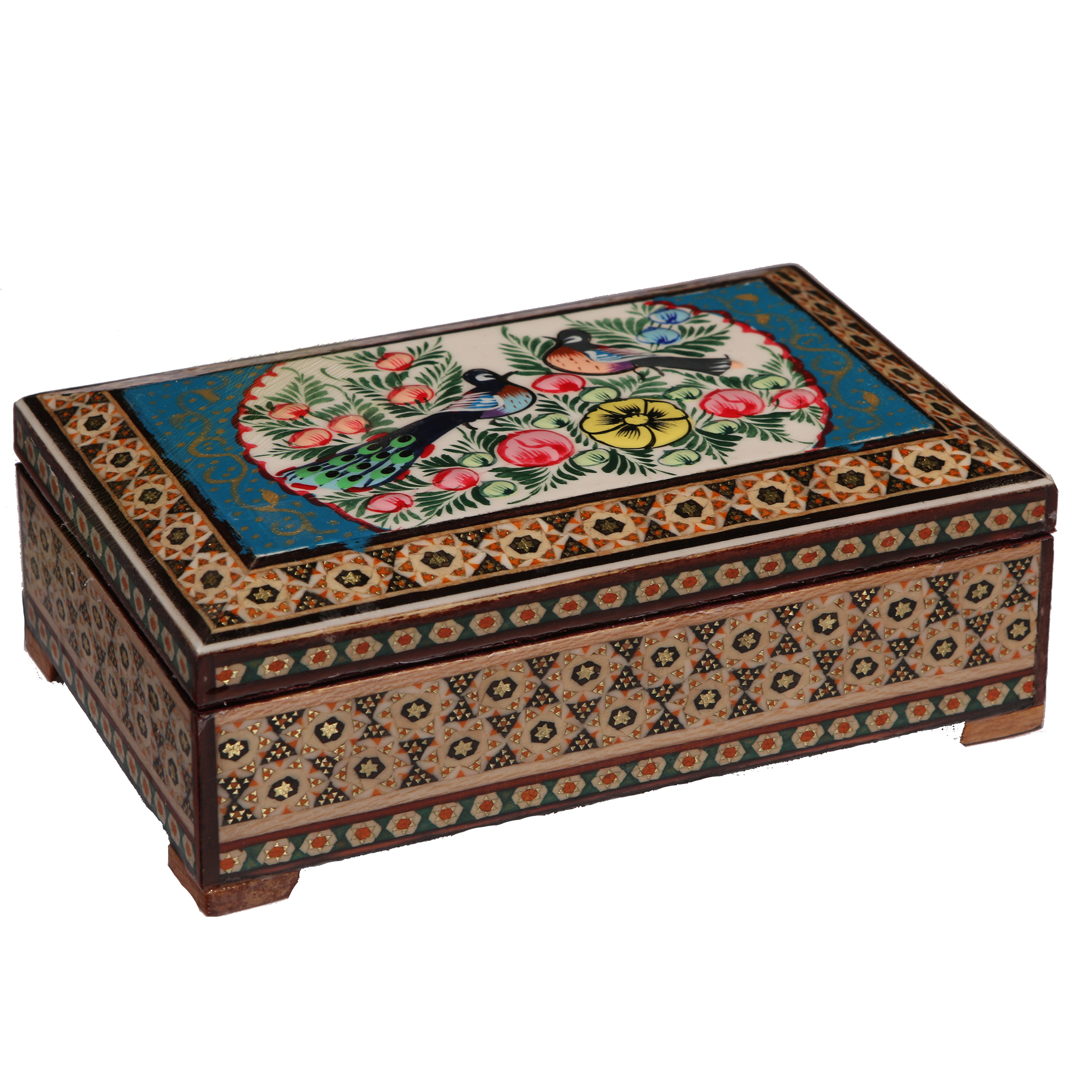 جعبه جواهر خاتم کاری گالری گوهران مدل 83