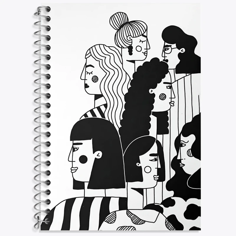 دفتر زبان 50 برگ خندالو مدل دو خط طرح دخترانه کد N3203