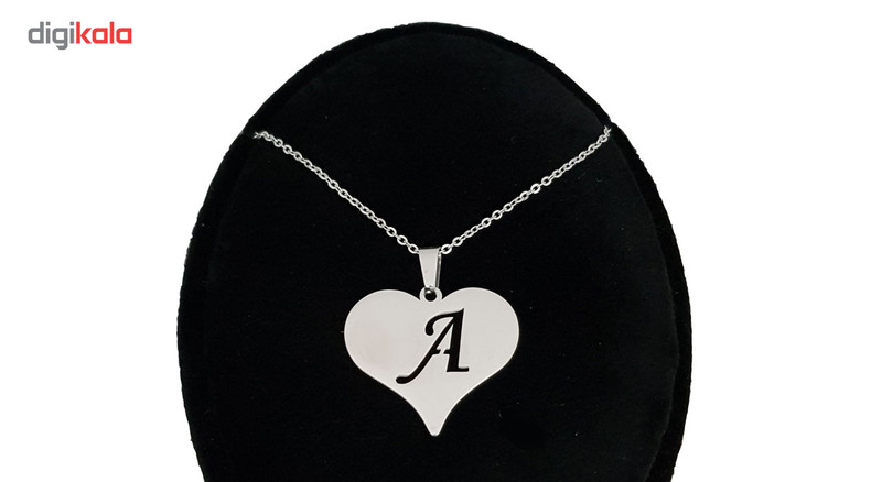گردنبند مدل قلب حرف A کد AC34 گردنبند مدل قلب حرف A کد AC34