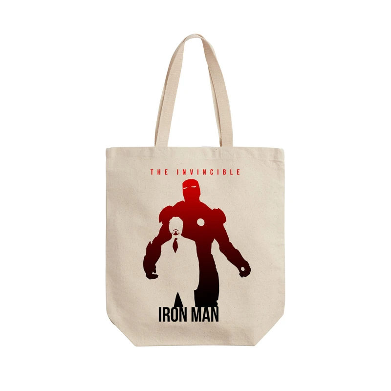 ساک خرید ترمه طراحان ایده مدل Iron man کد cfp1364 - L