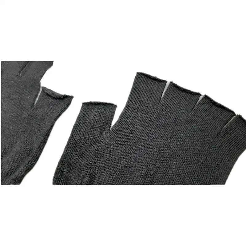 دستکش بافتنی مدل نیم انگشتی طرح ساده کد 0150