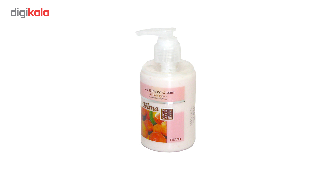 کرم آبرسان و مرطوب کننده تلما مدل (هلو) Moisturizing Cream حجم 200 میلی لیتر
