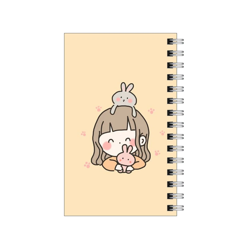 دفترچه یادداشت مدل to do list طرح دختر و خرگوشها کد 9862334