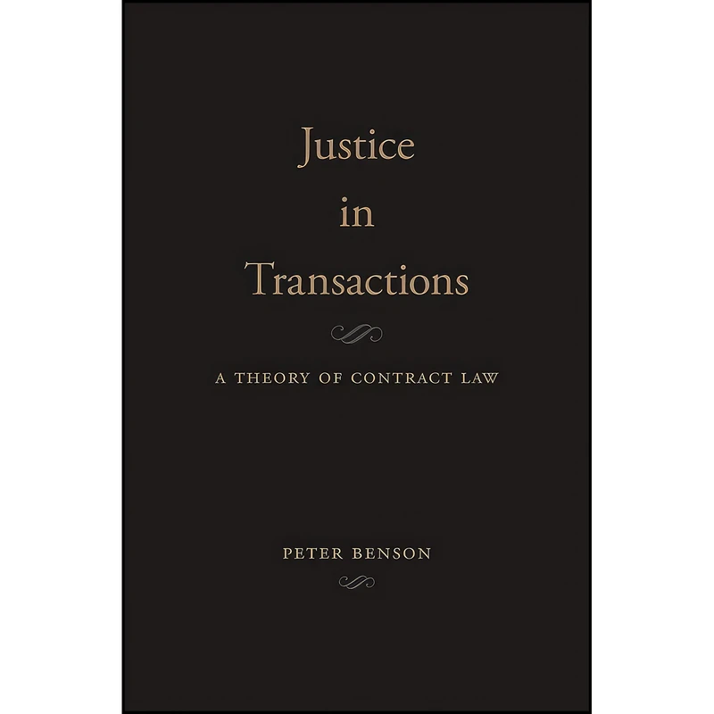 کتاب Justice in Transactions اثر Peter Benson انتشارات تازه ها