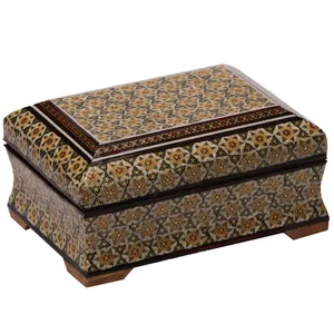 جعبه جواهرات خاتم کاری گالری گوهران مدل 71