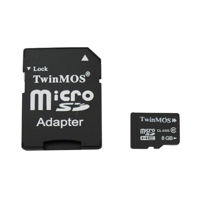 کارت حافظه microSDHC توین موس کلاس 10 سرعت 45MBps همراه با آداپتور SD ظرفیت 8 گیگابایت