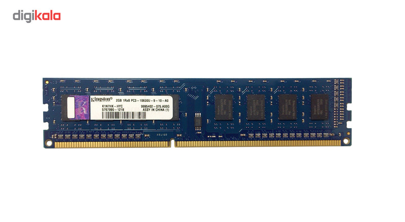 رم کامپیوتر کینگستون مدل DDR3 1333MHz 10600 240Pin ظرفیت 2 گیگابایت