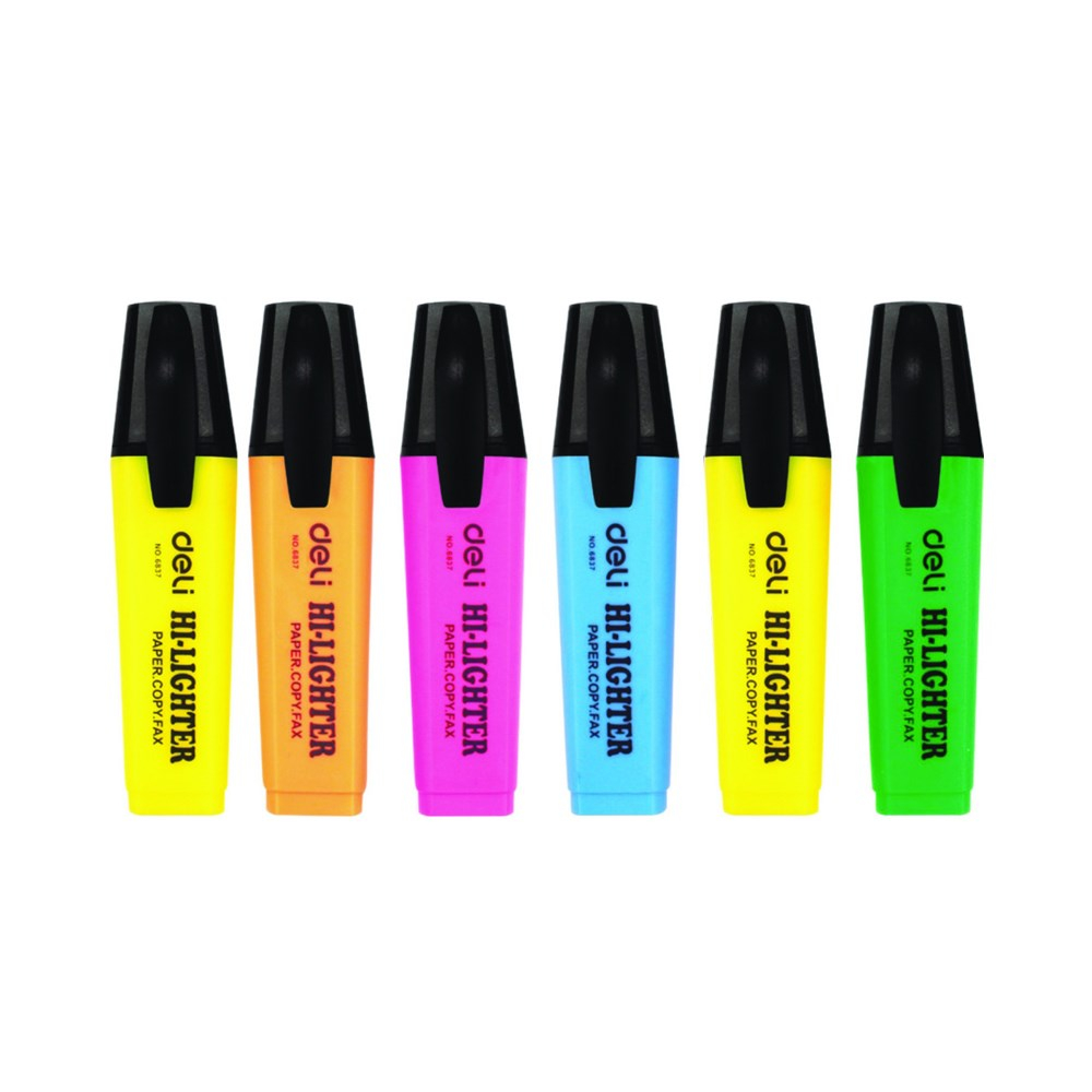 ماژیک علامت گذار دلی کد 6837 بسته 6 عددی