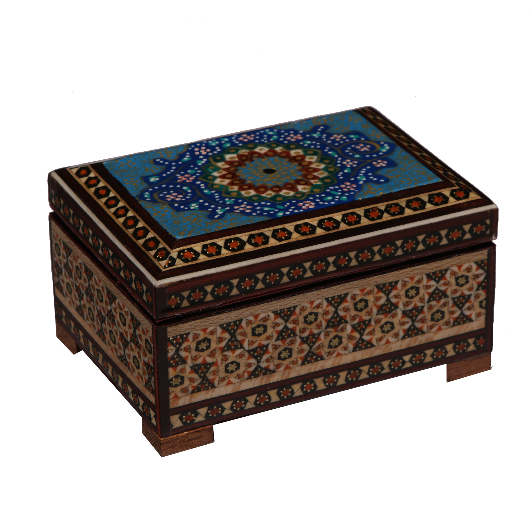 جعبه جواهرات خاتم کاری گالری گوهران مدل 83