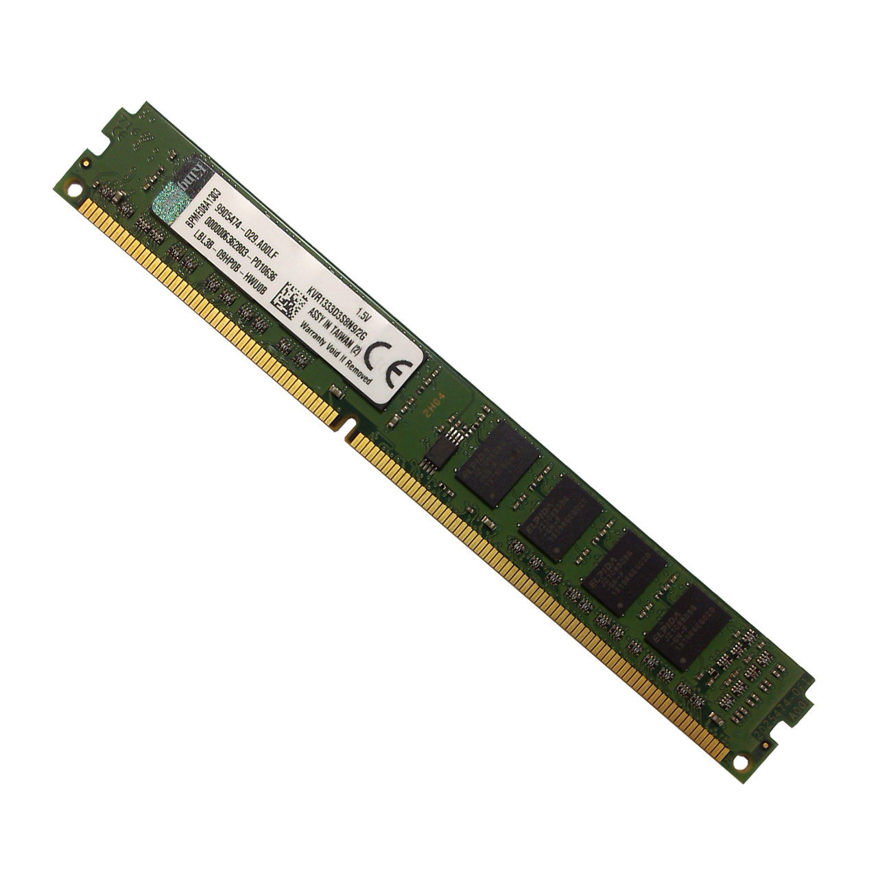 رم کامپیوتر کینگستون مدل DDR3 1333MHz 10600 240Pin DIMM  ظرفیت 2 گیگابایت