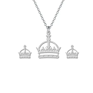 نیم ست نقره ترمه 1 طرح تاج کد E636