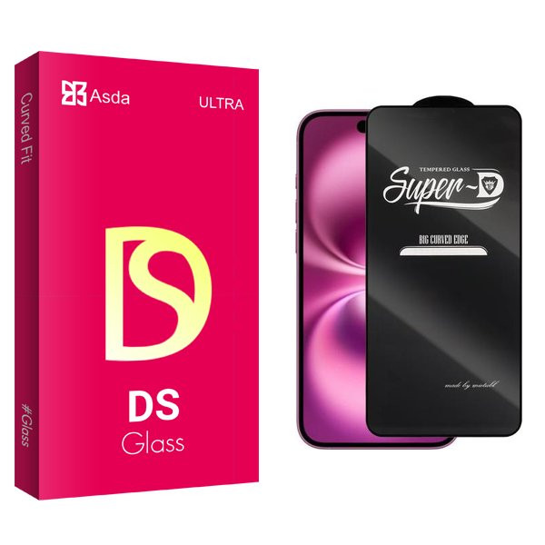 محافظ صفحه نمایش آسدا مدل DS2 SuperD مناسب برای گوشی موبایل اپل iPhone 16