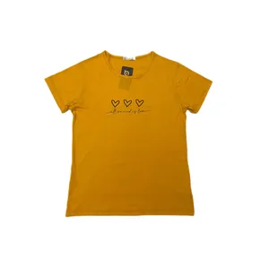 تیشرت آستین کوتاه زنانه مدل قلب قلبی