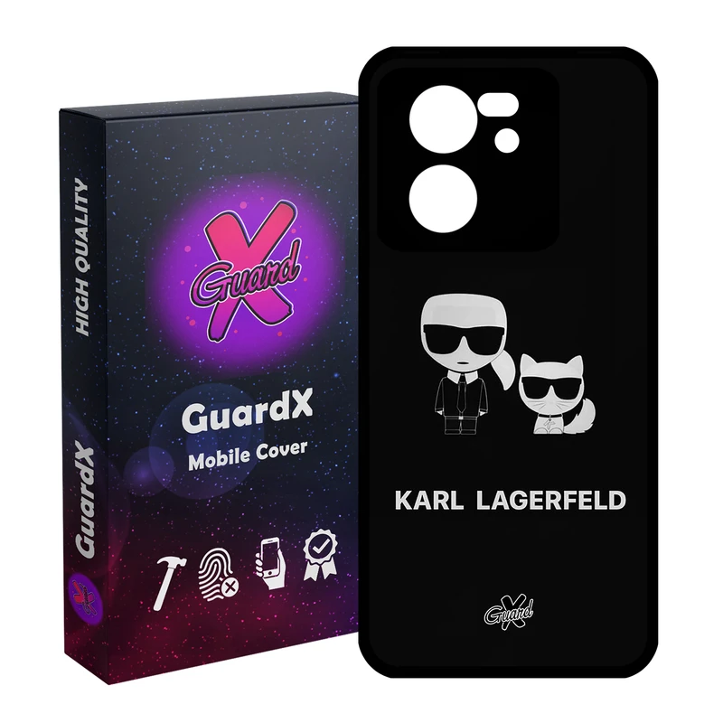 کاور گارد ایکس طرح Karl Lagerfeld مدل Glass10423 مناسب برای گوشی موبایل شیائومی 13T/13T Pro/Redmi K60 Ultra