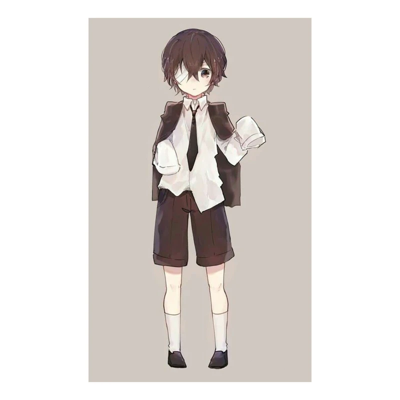 استیکر لپ تاپ و موبایل مدل انیمه طرح سگ‌های ولگرد بانگو اوسامو دازای Bungo Stray Dogs Osamu dazai کد 350