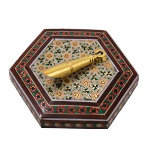 قلمدان خاتم کاری رستا طرح 26-15-101