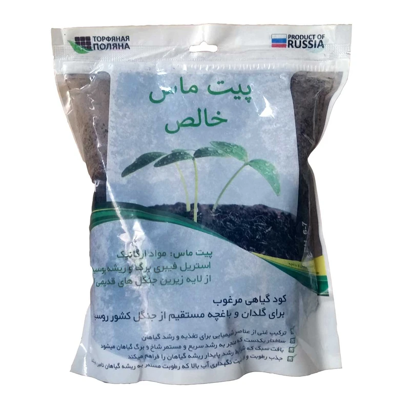 پیت ماس خالص اکوپروم مدل PeatRus حجم 2 لیتر