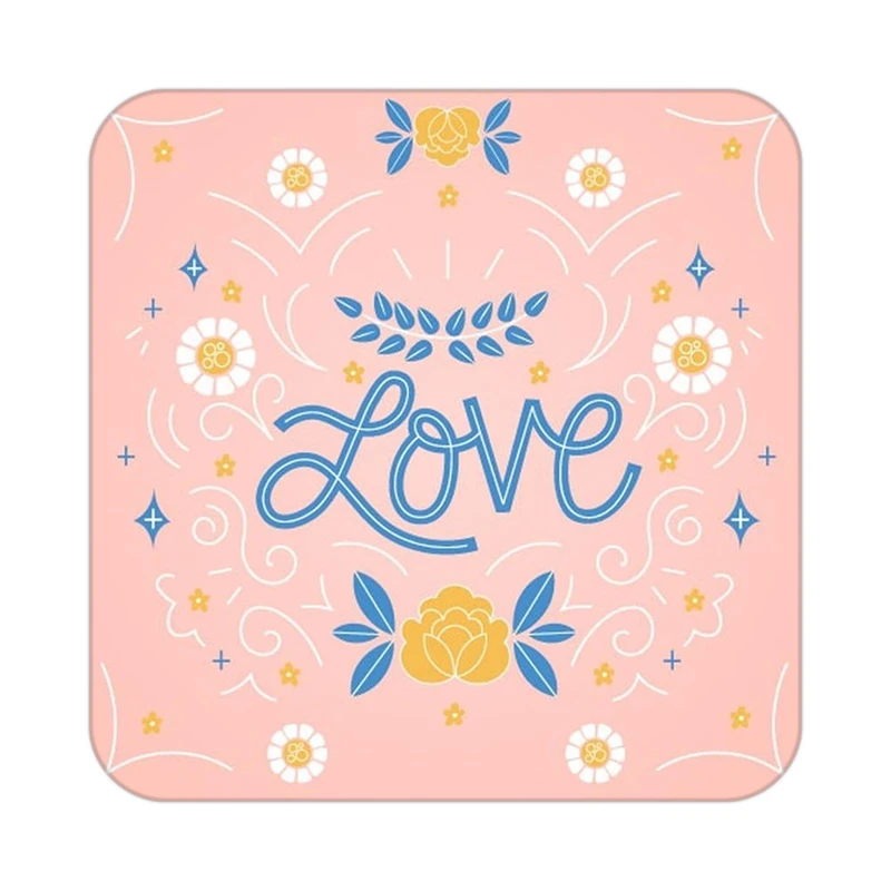 زیر لیوانی کاکتی طرح عاشقانه مدل mp36745