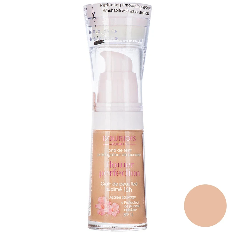 کرم پودر بورژ‌وآ سری Flower Perfection مدل Dark Beige 55 حجم 30 میلی لیتر