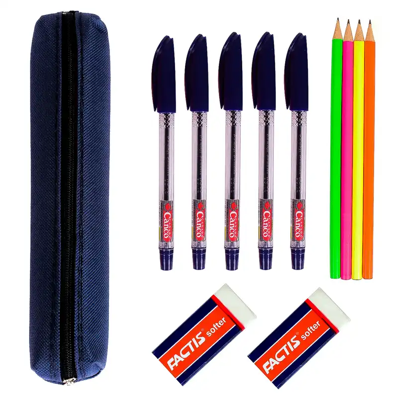 مجموعه 12 عددی لوازم تحریر مدل cute pack