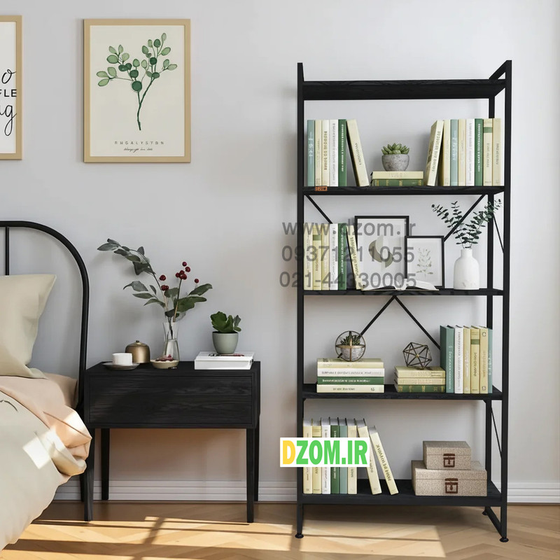 کتابخانه پنج طبقه دیزم مدل مونتاژی LIB_80×180_B