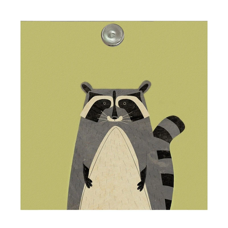 آینه جیبی طرح فانتزی راکون مدل A093