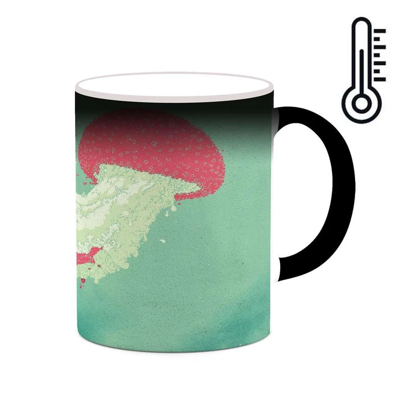 ماگ حرارتی کاکتی مدل نقاشی کارتونی کد mgh18747