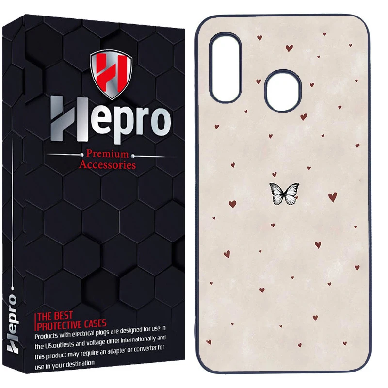 کاور هپرو طرح پروانه کد Dimo-855 مناسب برای گوشی موبایل سامسونگ Galaxy A20/A30