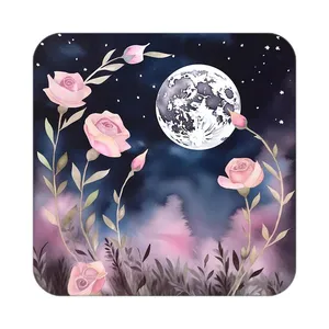 زیر لیوانی کاکتی طرح ماه و ستاره مدل mp53457