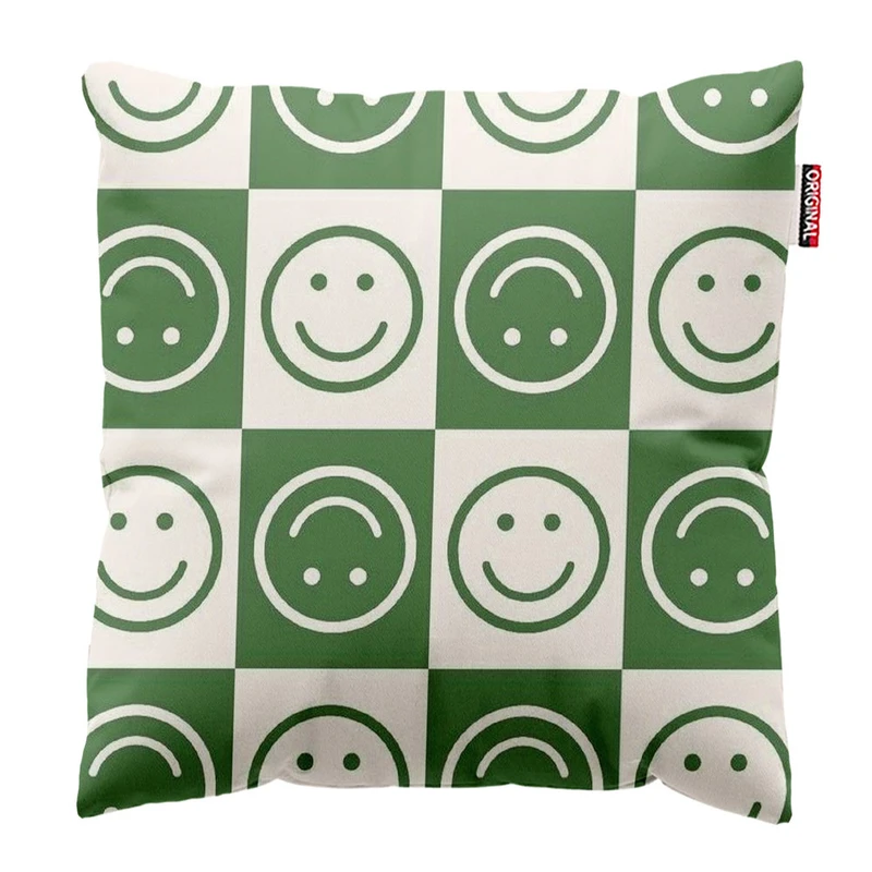 کوسن پاد آفرین طرح ایموجی خنده سایز 30*30 سانتی متر